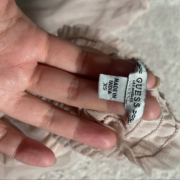 Sheer mock neck blouse - Picture 3 of 3